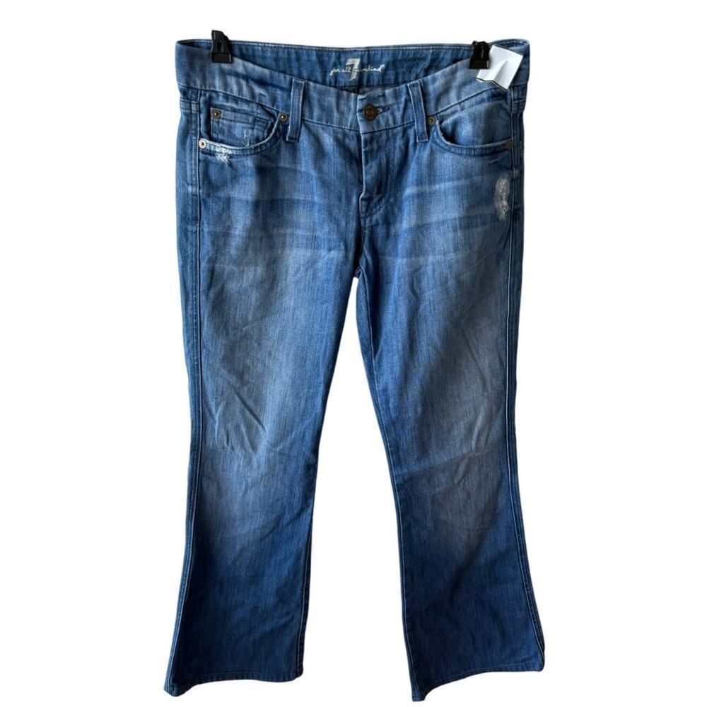 Vintage 7 For All Mankind Lexie Bootcut Jeans – Y2K Medium Wash (Size 27 Petite)